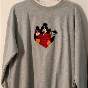 M&C Sportswear grey sweatshirt 3 penguins Lg